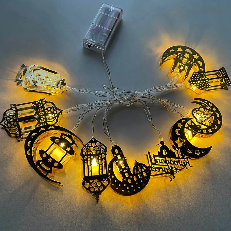 

Ramadan Lights EID Mubarak Decorations Moon Star Led String Lights For Home Eid al-Fitr Party Home Decor Warm light String