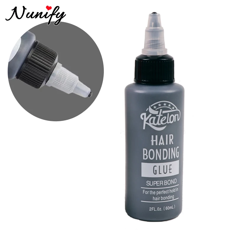 New Black Hairpieces Bond And Remover Sets 2Pcs Waterproof Hair Bonding Glue Super Bond For Hold In Hair Weft Wig Install Kit