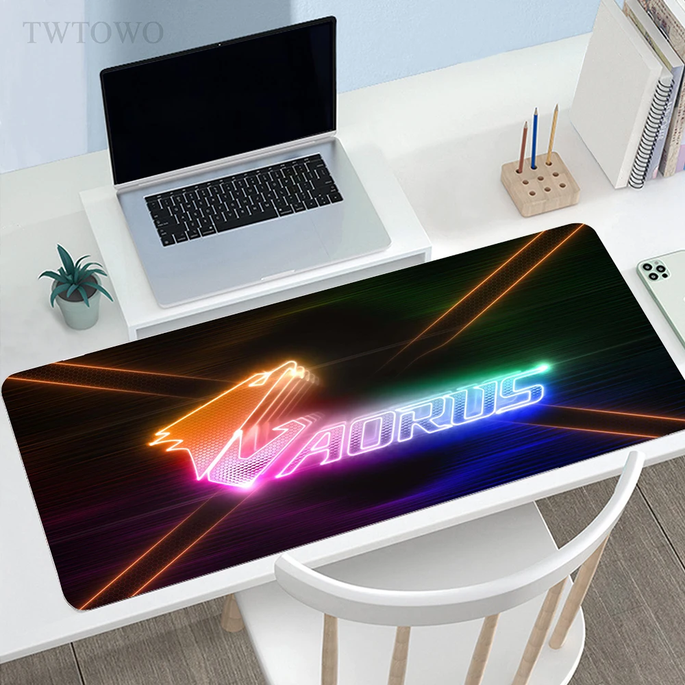 Большой коврик для мыши Aorus игровые настольные коврики клавиатуры нескользящий
