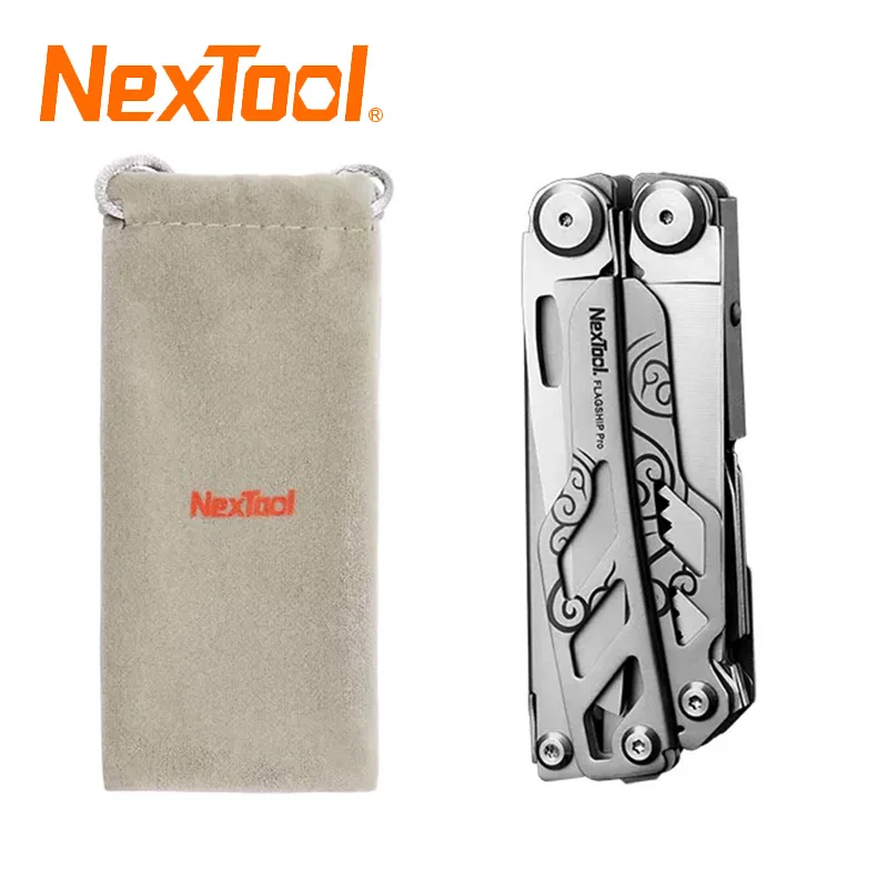 Фото Многофункциональный инструмент NexTool Flagship Pro 16 в 1: плоскогубцы, складной нож, отвертка, ножницы, EDC-инструмент для кемпинга и выживания на природе №2
