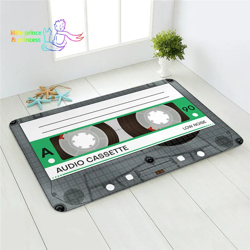 

Напольный коврик в стиле ретро с музыкальной лентой, смешной нескользящий ковер для входной двери, гостиной, кухни, ванной комнаты