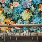Пользовательские фото обои ретро ностальгические 3D розы Гостиная ТВ фон настенный Декор Современный Креативный дом обои