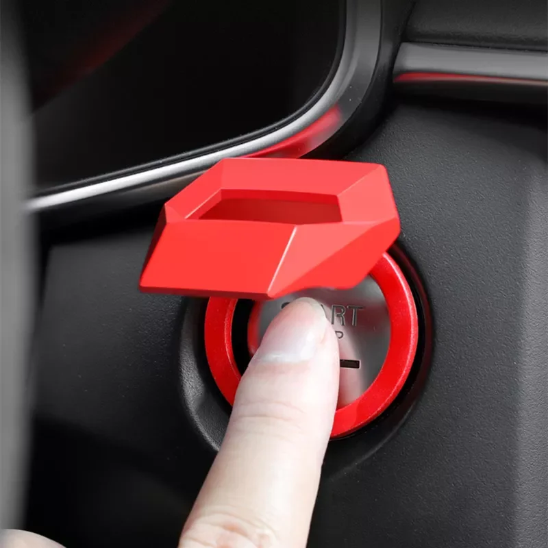 

Car Interior Engine Ignition Start Stop Button Protective Switch Cover Decoration Stickers Ring Trim Car Interior Accessories