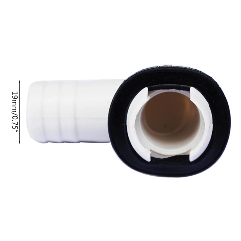 

D0AB Drain Hose Connector Elbow 19mm/0.75in w/ Rubber Ring No Leaking Higher Tightness for L G Air Conditioner System