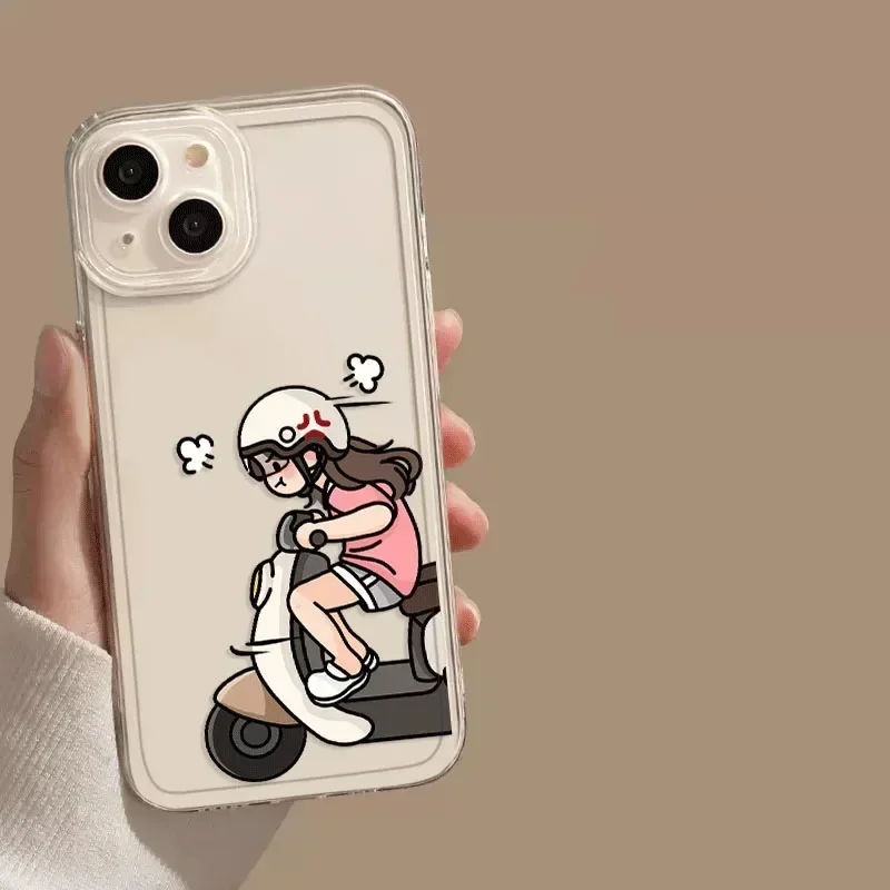 Забавный чехол для телефона с мотоциклетной парой Samsung Galaxy S22 S23 S24 Ultra Plus Cover S22+ S24+