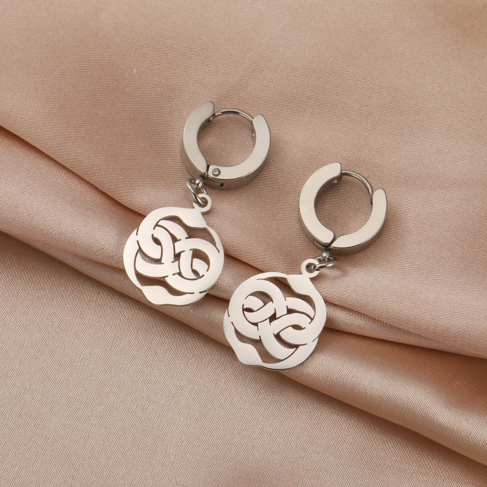 Висячие серьги Teamer Ouroboros со змеей скандинавские серьги-кольца с древним символом