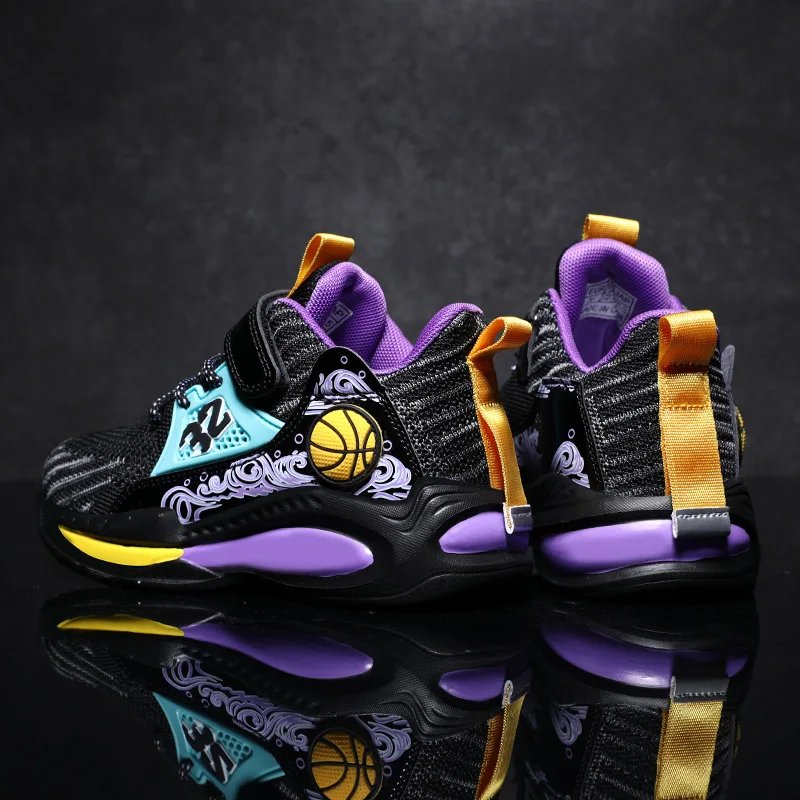 

Баскетбольные кроссовки на толстой подошве для мальчиков и девочек