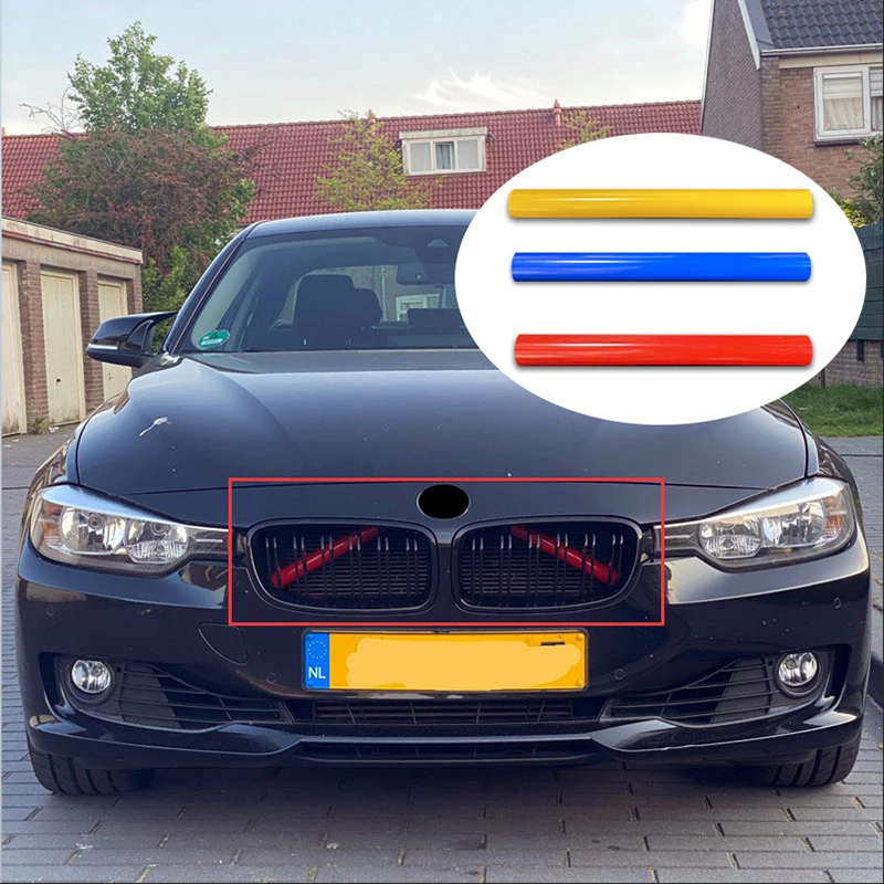 

2Pcs Car Front Grille Decoration Strip Frame Sticker for BMW 1 2 3 4 5 6 7 Series F02 F06 F10 F20 F22 F25 F26 F32 E60 F30 G20