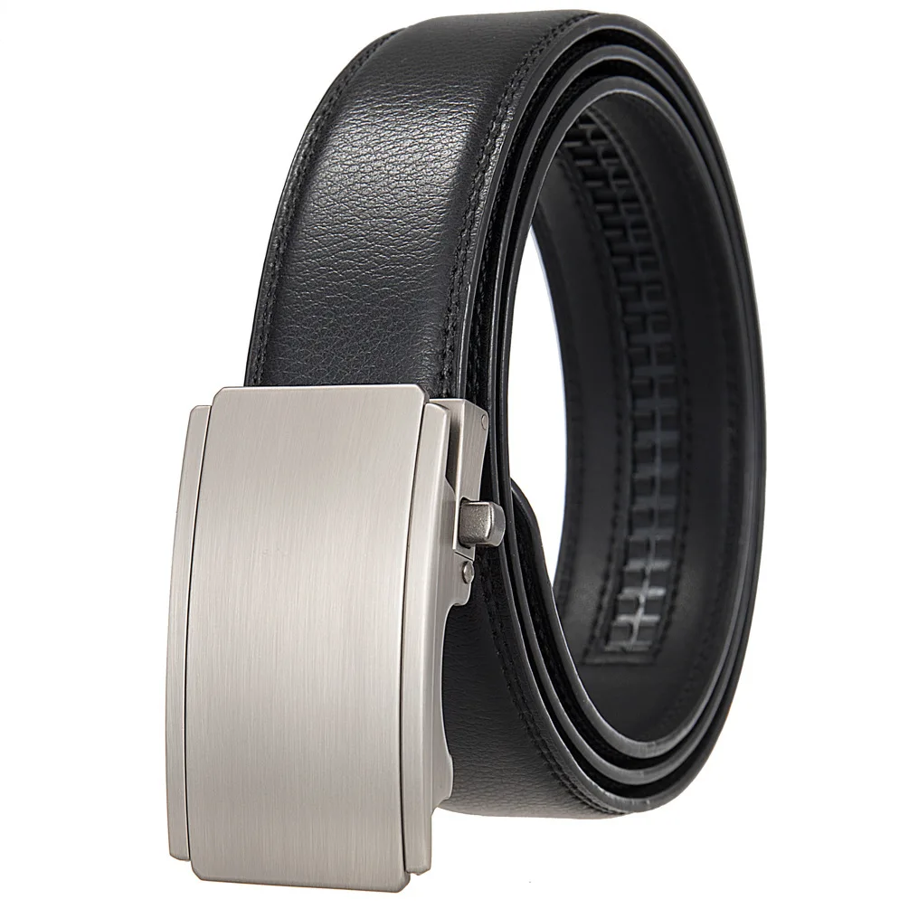 High-quality Men's Fashion Belt Genuine Luxury Leather Belts for Men Strap Male Metal Automatic Buckle Dress Jeans Belt