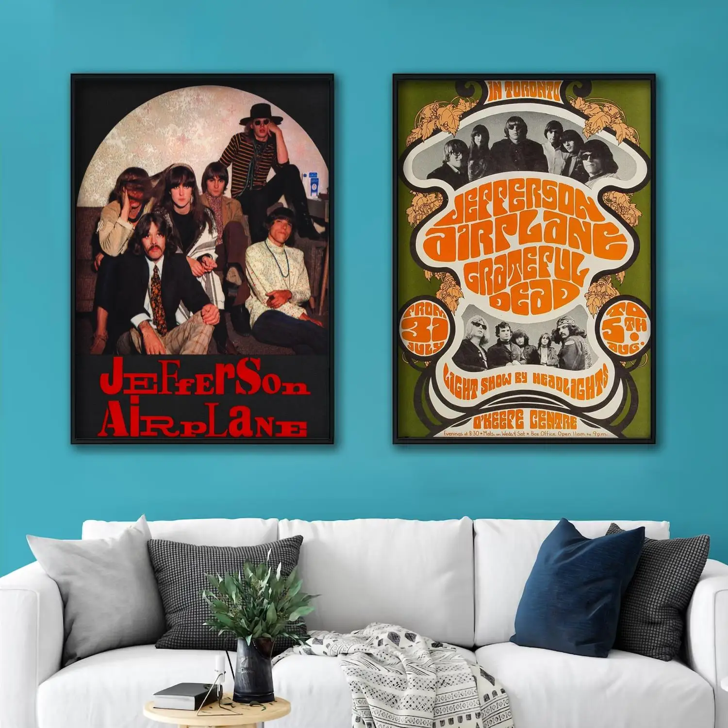 Декоративные холщовые постеры с изображением самолета Джефферсона поп-группы, декор для комнаты, бара, кафе, подарочная печать