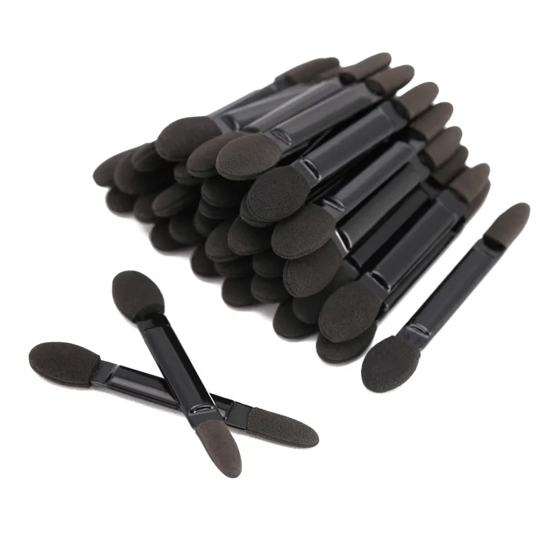 

30Pcs/Set Eyeshadow Applicator Sponge Double Ended Portable Eye Shadow Brushes Nail Mirror Powder Brush Beauty Makeup Tool