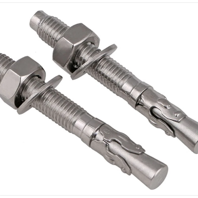 

304 Stainless Steel Expansion Screw Wedge Anchor Through Bolt M6 M8 M10 M12 M16 Expansion Screw Expansion Screw Expansion Bolt