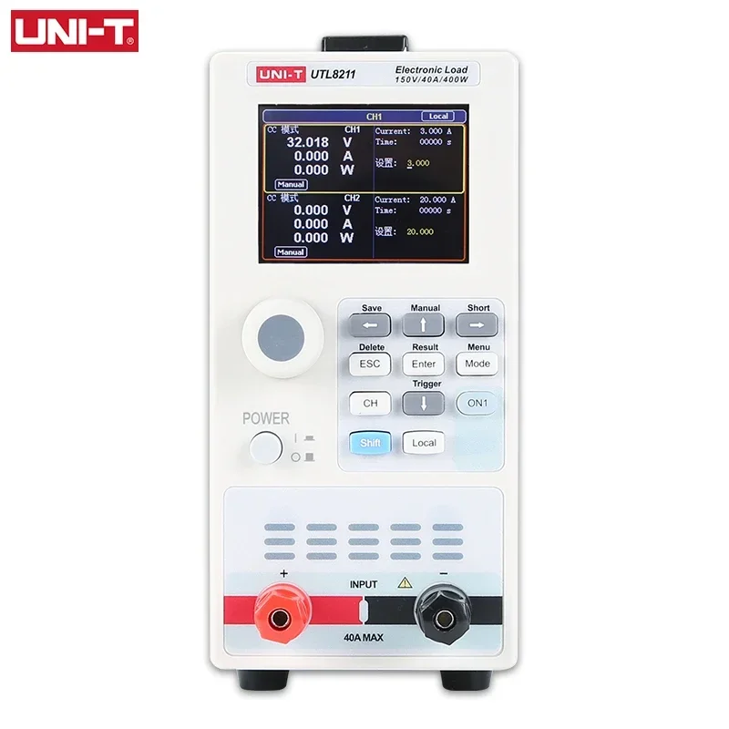 

UNI-T электронная нагрузка программируемая UTL8211 150V 40A Цифровой Тестер нагрузки аккумулятора постоянного тока тестер тока источника питания