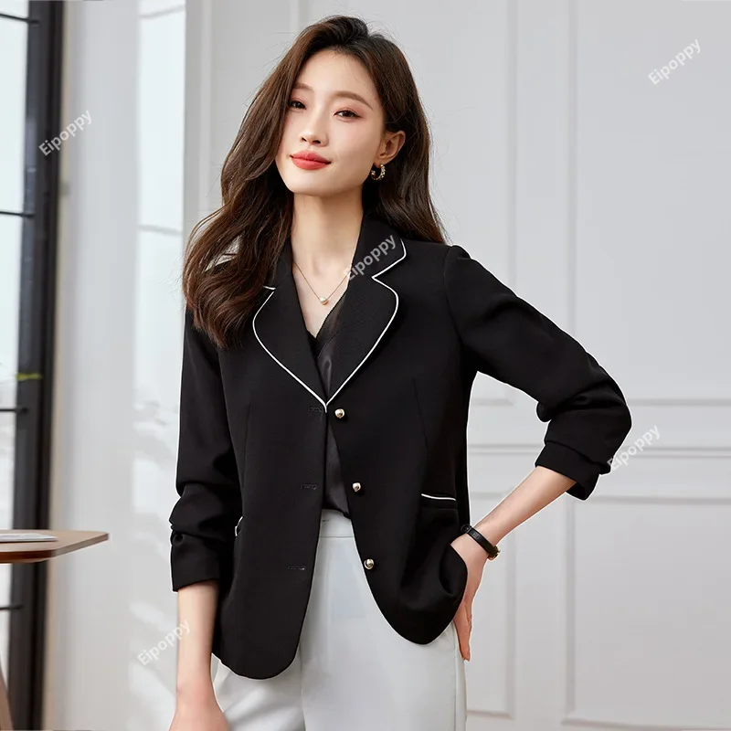 Повседневный Женский блейзер новинка 2024 модная Высококачественная однобортная