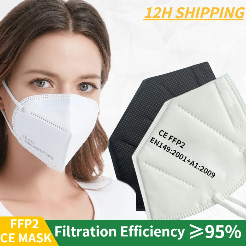 

FFP2 Masks Adults 5 Layers KN95 Face Masks Security Amp Protection Masks FPP2 Mascarillas Filter Respirator Reusable fp2 masks