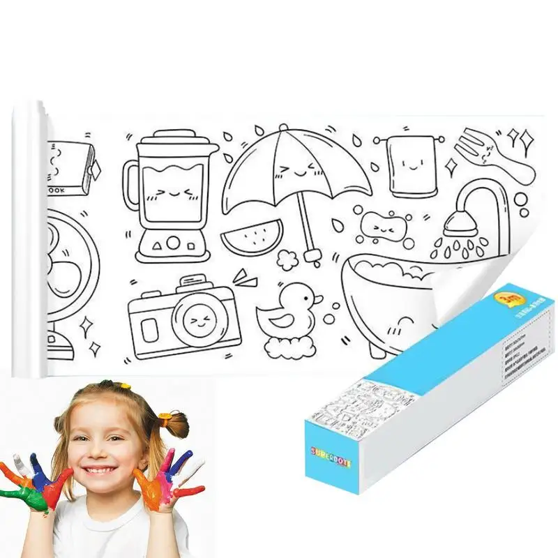 

Coloring Roll Oversized DIY Table Wall Coloring Sheets For Kids Early Educational Painting For Pasting On Walls Furniture Tables
