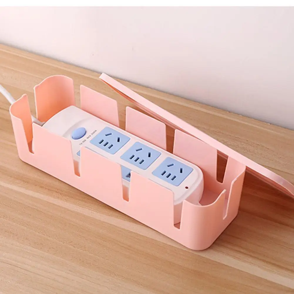 

Power Cord Socket Storage Box Dust Insulation Cooling Strip Plug Finishing Tying Tools Home Storag Box Base Hole E0N8