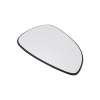 nicecnc front left side door wing mirror glass fits for ford fiesta mk7 2008 2017 wide angle glass plastic car replacement white