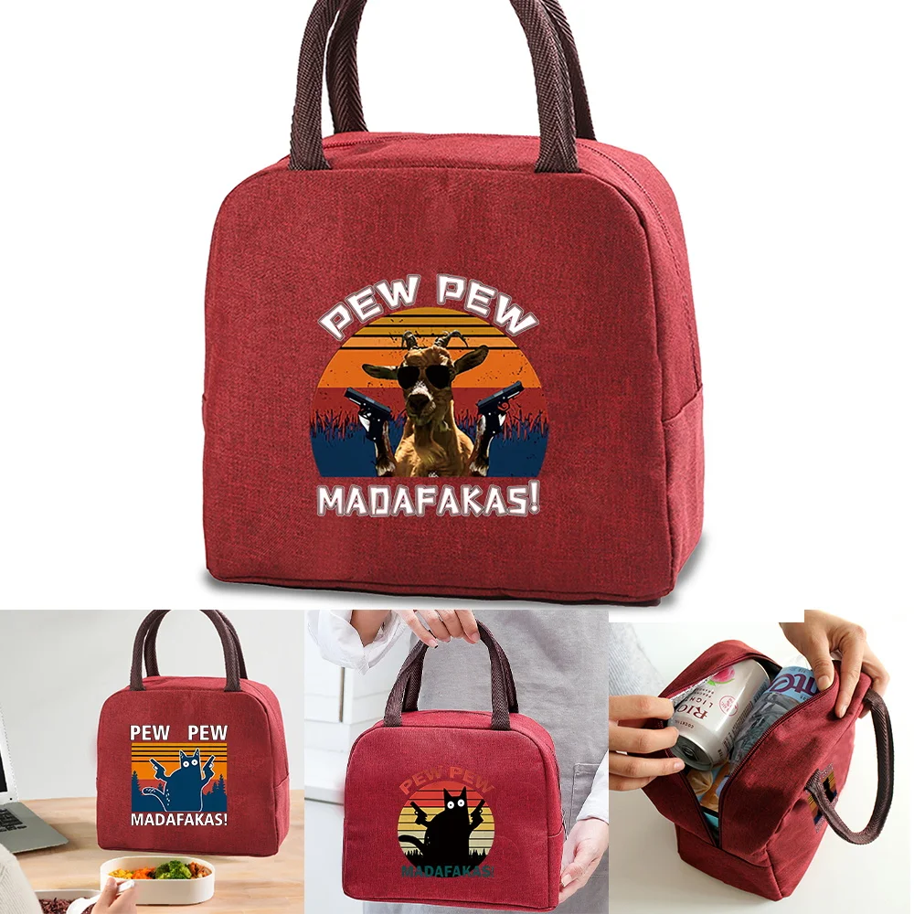 Портативные термальные холщовые сумки для обеда бэнто холодная сумка коробка