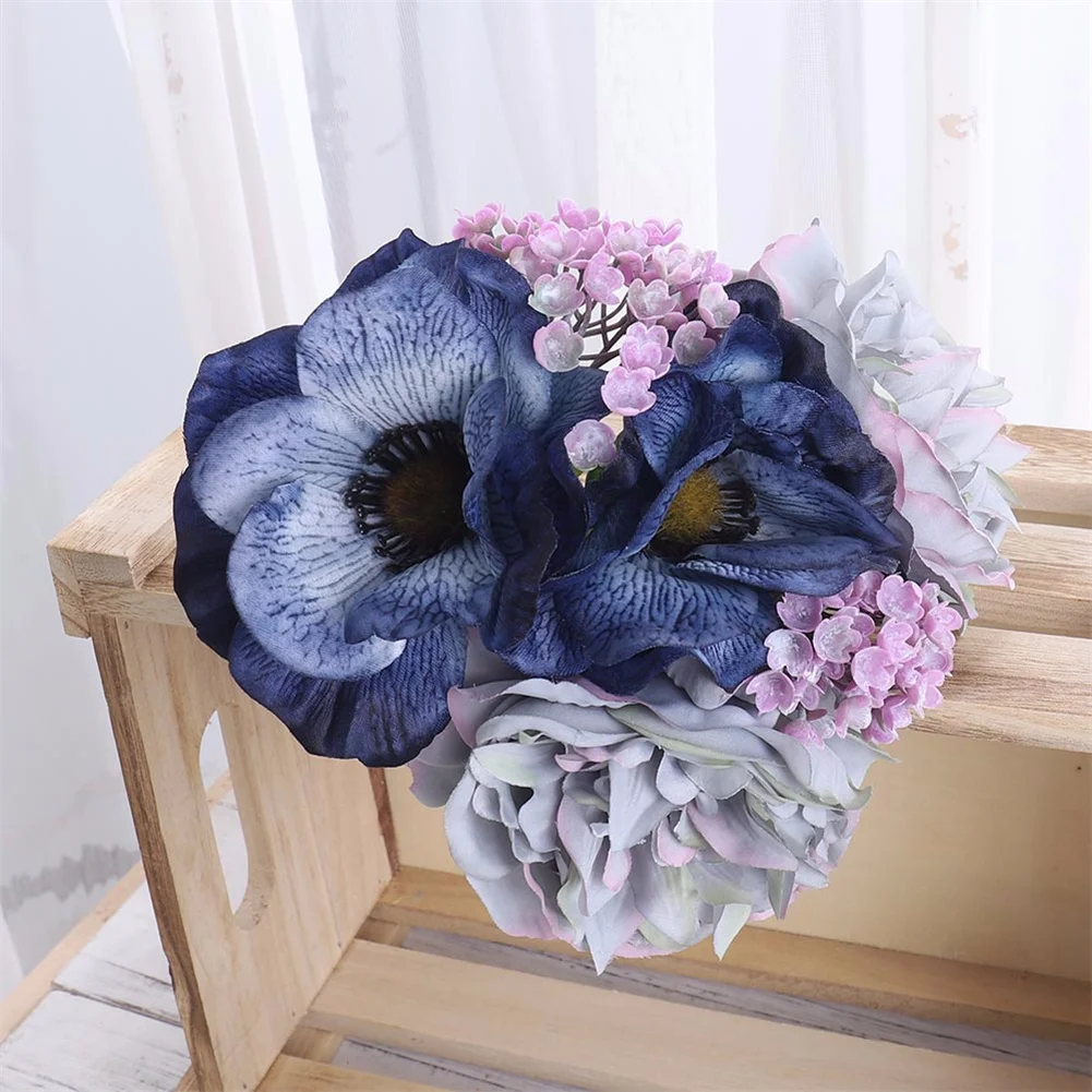 

Artificial Fake Plant Bouquet Poppy Peony Gypsophila DIY Simulation Flower Wedding Celebration Restaurant Wedding Home Decor