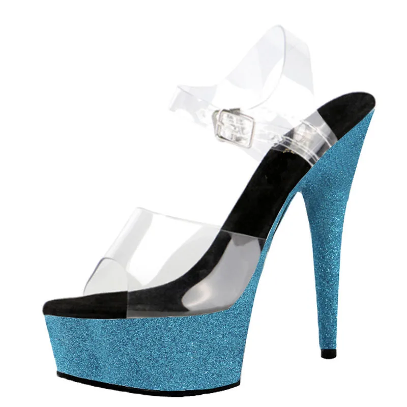 

Сандалии женские на платформе 15 см, пикантные босоножки для танцев на шесте, обувь для экзотических танцев, высокий каблук, 6 дюймов, лето