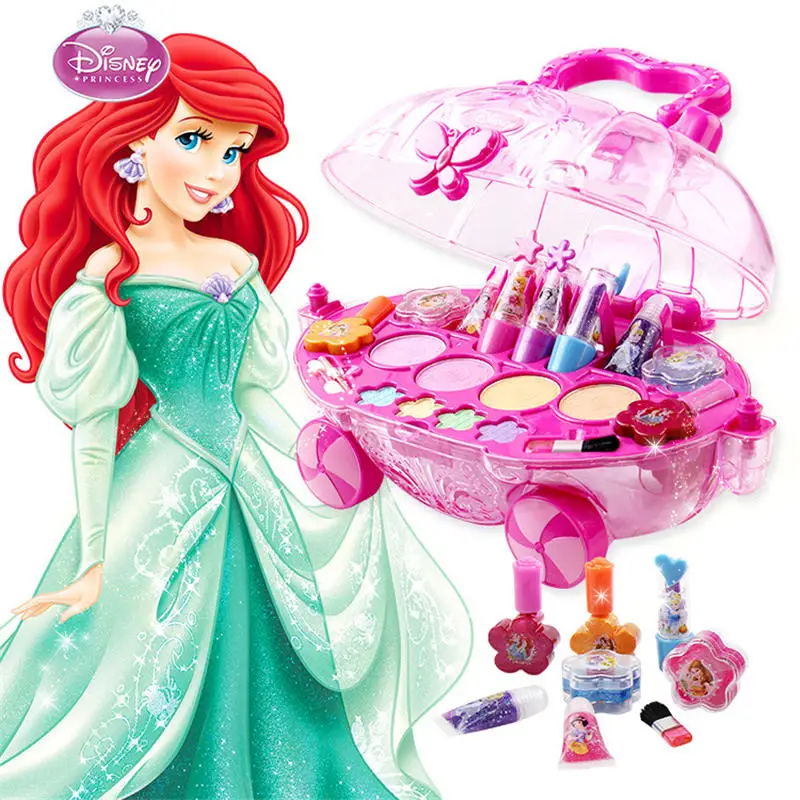 

Disney girls Princess Makeup cars Set Girls Performance Cosmetics House toys Eyeshadow Makeup gift Toys