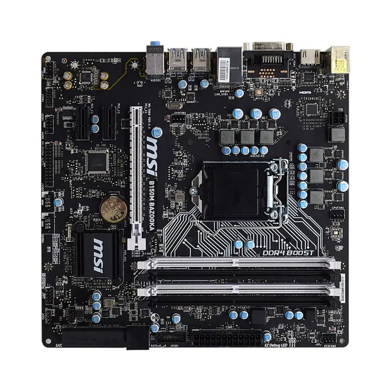 MSI B150M BAZOOKA 1151 Motherboard DDR4 Support Core i5 7600K 7400T Cpus Intel B150 64GB USB3.0 PCI-E 3.0 Micro ATX |