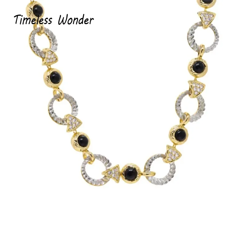 Вневременное чудесное необычное ожерелье из циркониевой смолы для женщин