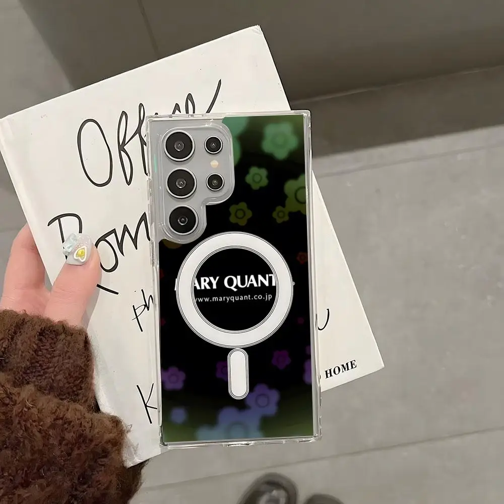 Модный чехол для телефона Mary Design Quants роскошный магнитный Magsafe Samsung S24 S23 S22 S21 Note10 Ultra