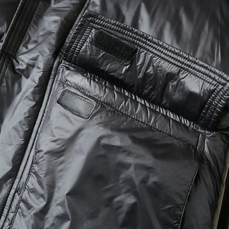 Winter Men's High-quality Gray Duck Long Down Jacket Casual Super Warm Coat