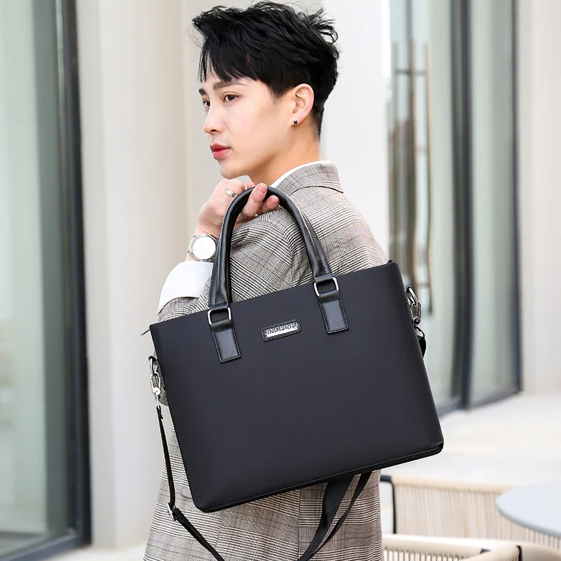 Men's Business Handbags Corporate Briefcases Conference Bags Large-capacity Document Laptop Shoulder Messenger Stote