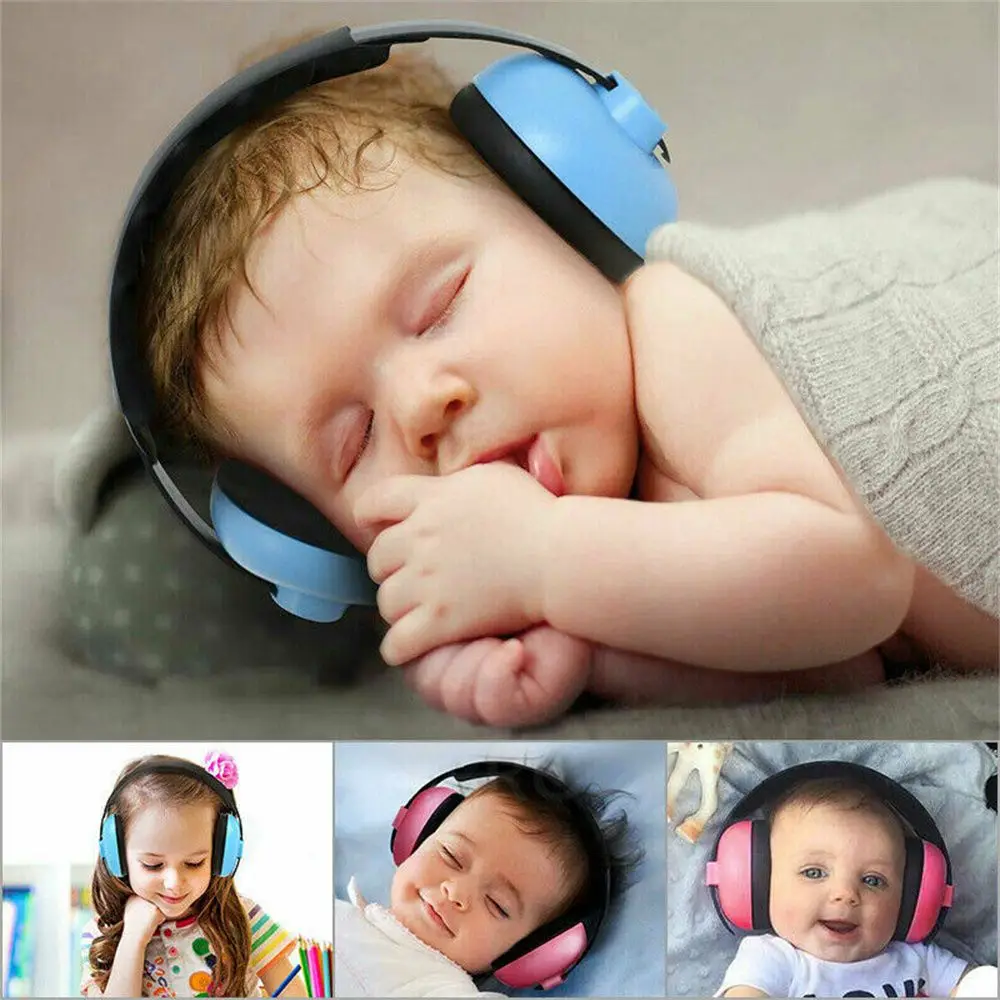 

Kids Soft Adjustable Defenders Headset Ear Muffs Noise Reducing Hearing Protector Earmuffs HeadPhones