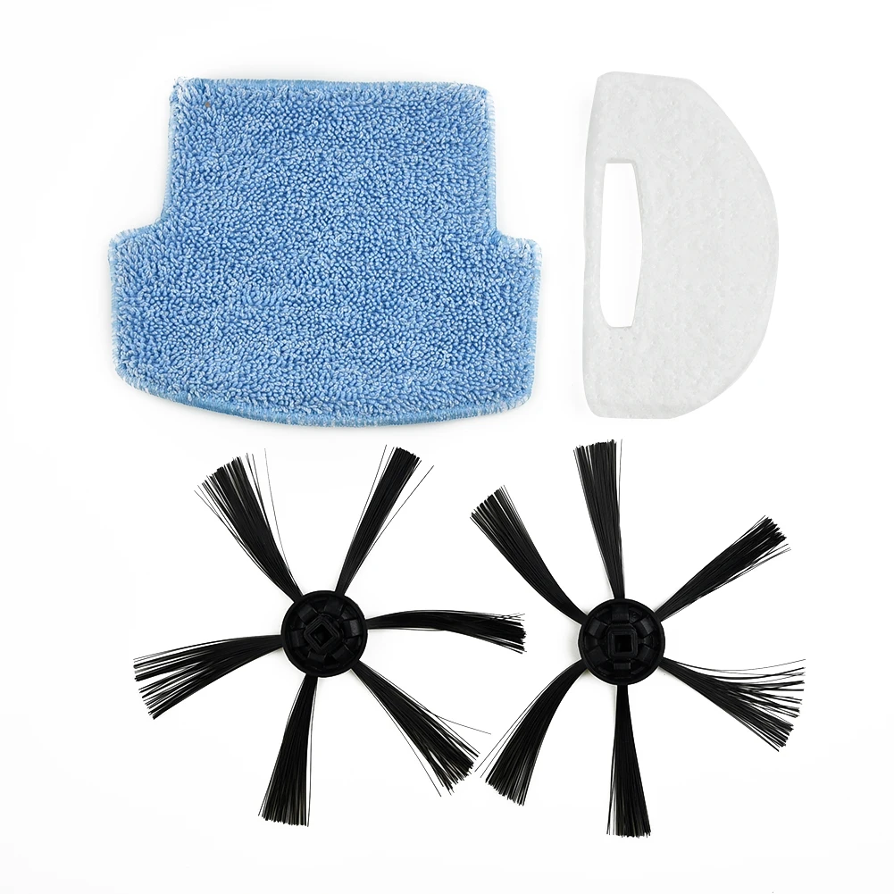 2pcs Side Brushes +1pcs Filter +1pcs Mop Cloth For Isweep S320 Sweeper Parts Vacuum Parts & Accessories Household Cleaning Tools