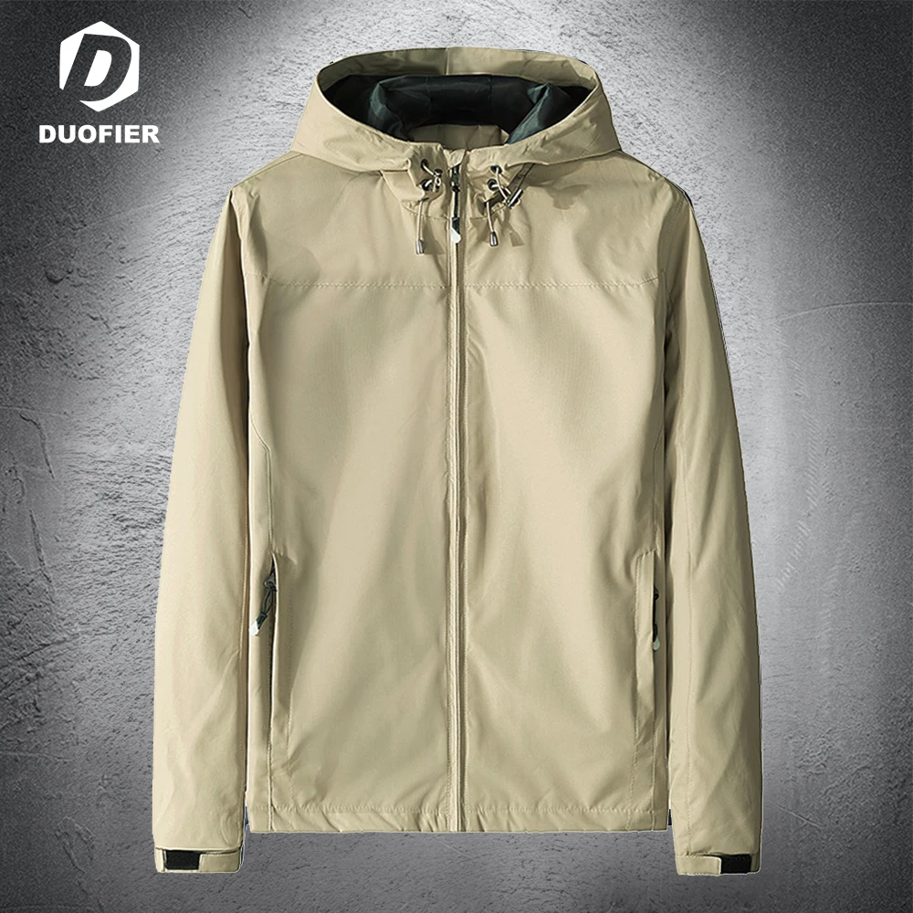 

Куртка мужская для кемпинга и пешего туризма, тонкая верхняя одежда для спорта на открытом воздухе, однотонная ветровка для треккинга и пут...