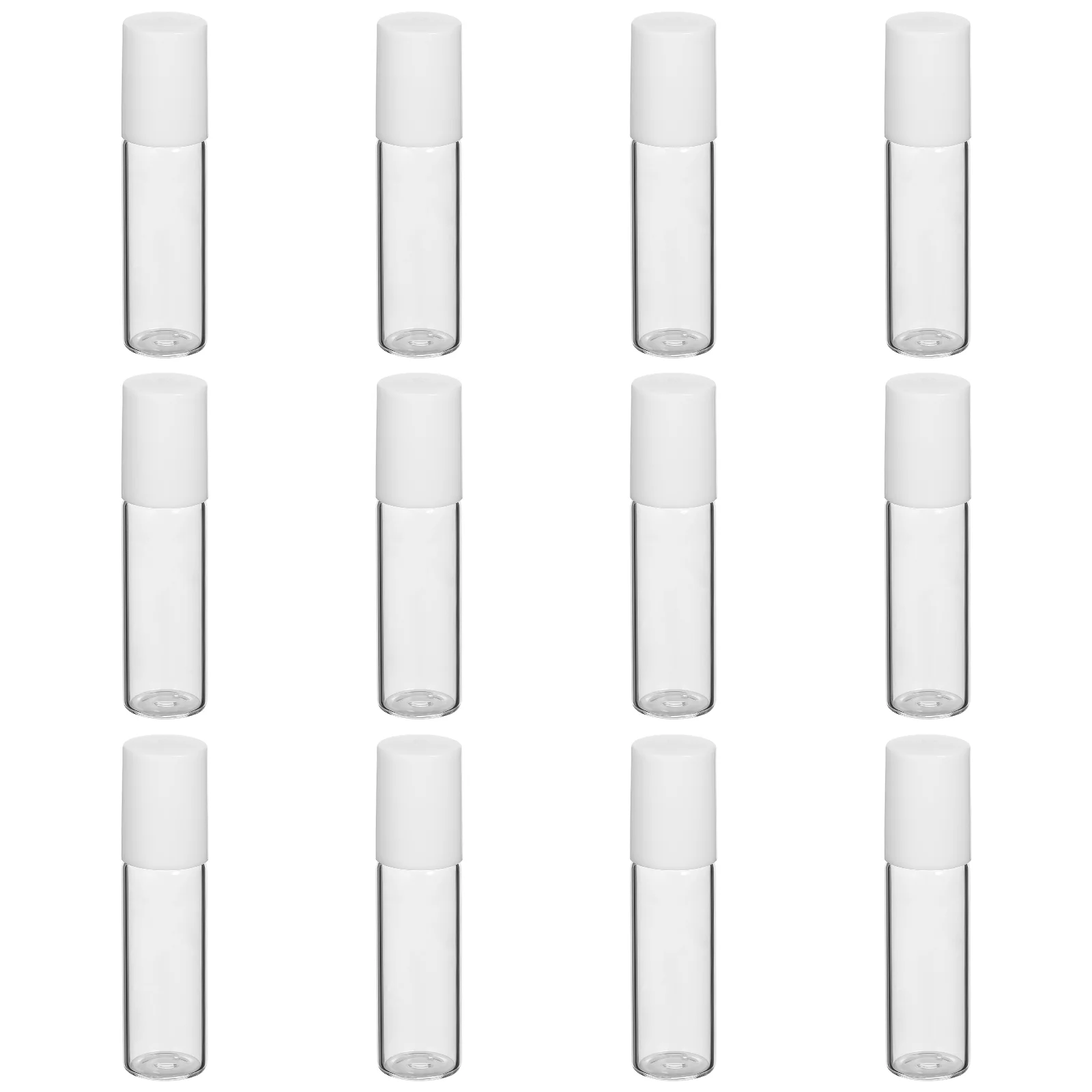 

12 Pcs Glass Roller Bottle Essential Oil Bottles Perfume Empty Balls Oils Refillable Mini