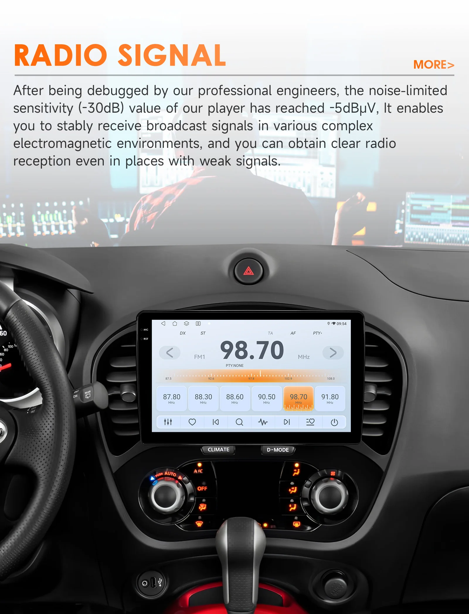 Фото Автомагнитола Hizpo 9 дюймов с навигацией для Nissan JUKE 2010-2014, интеллектуальные системы, беспроводной CarPlay, 8 ГБ ОЗУ, 128 ГБ ПЗУ, GPS, DSP, Wi-Fi, 4G №3
