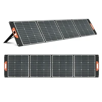 200w solar panel foldable solar charger panel dual usb 20v 10a dc output waterproof fast charge for phones and outdoor camping