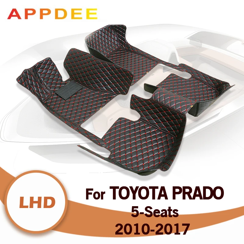 Автомобильные коврики для Toyota Prado пять сидений 2010 2011 2012 2013 2014 2015 2016 2017