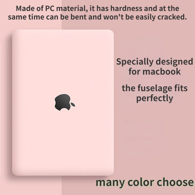 Чехол для ноутбука Macbook Pro 16, однотонные Чехлы для MacBook Air, нескользящий, с защитой от отпечатков пальцев, A2337, A2338, A2941, A2780