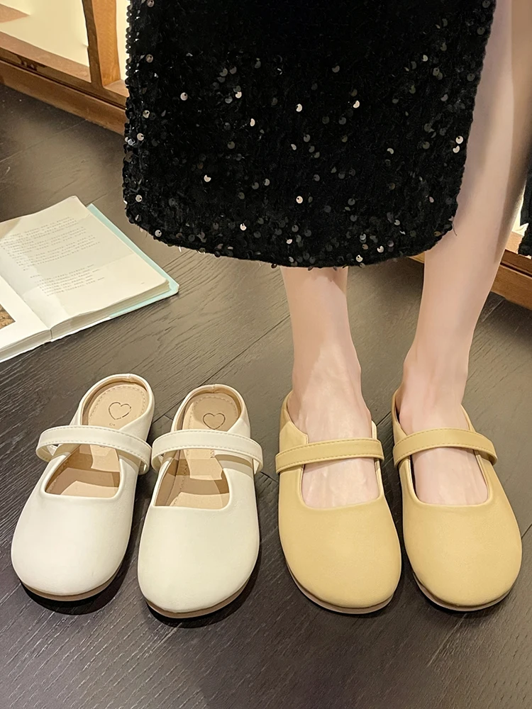 

Туфли женские на плоской подошве, из ПУ кожи, на резиновой подошве