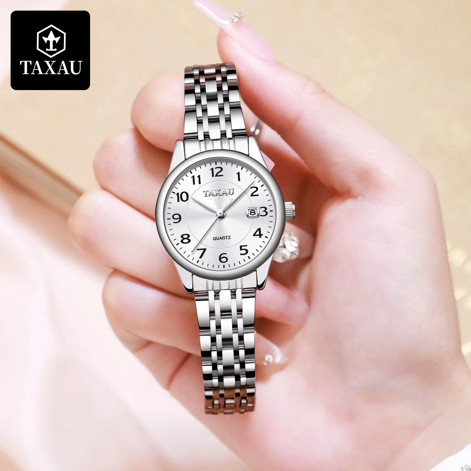 Часы женские наручные TAXAU Роскошные водонепроницаемые элегантные модные из