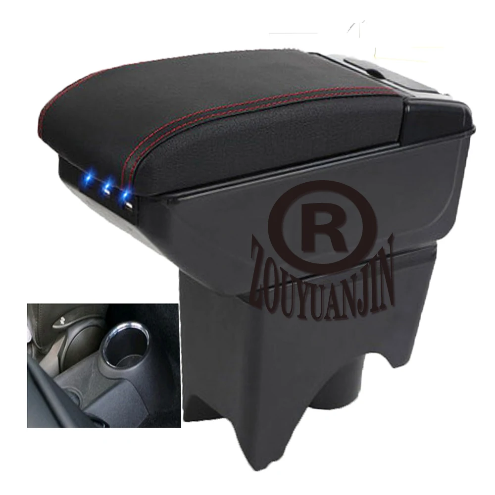 

For BMW Mini Countryman Clubman Cooper Coupe Armrest Box Elbow Rest Dual Layer Heighten Central Store Content Cup Holder