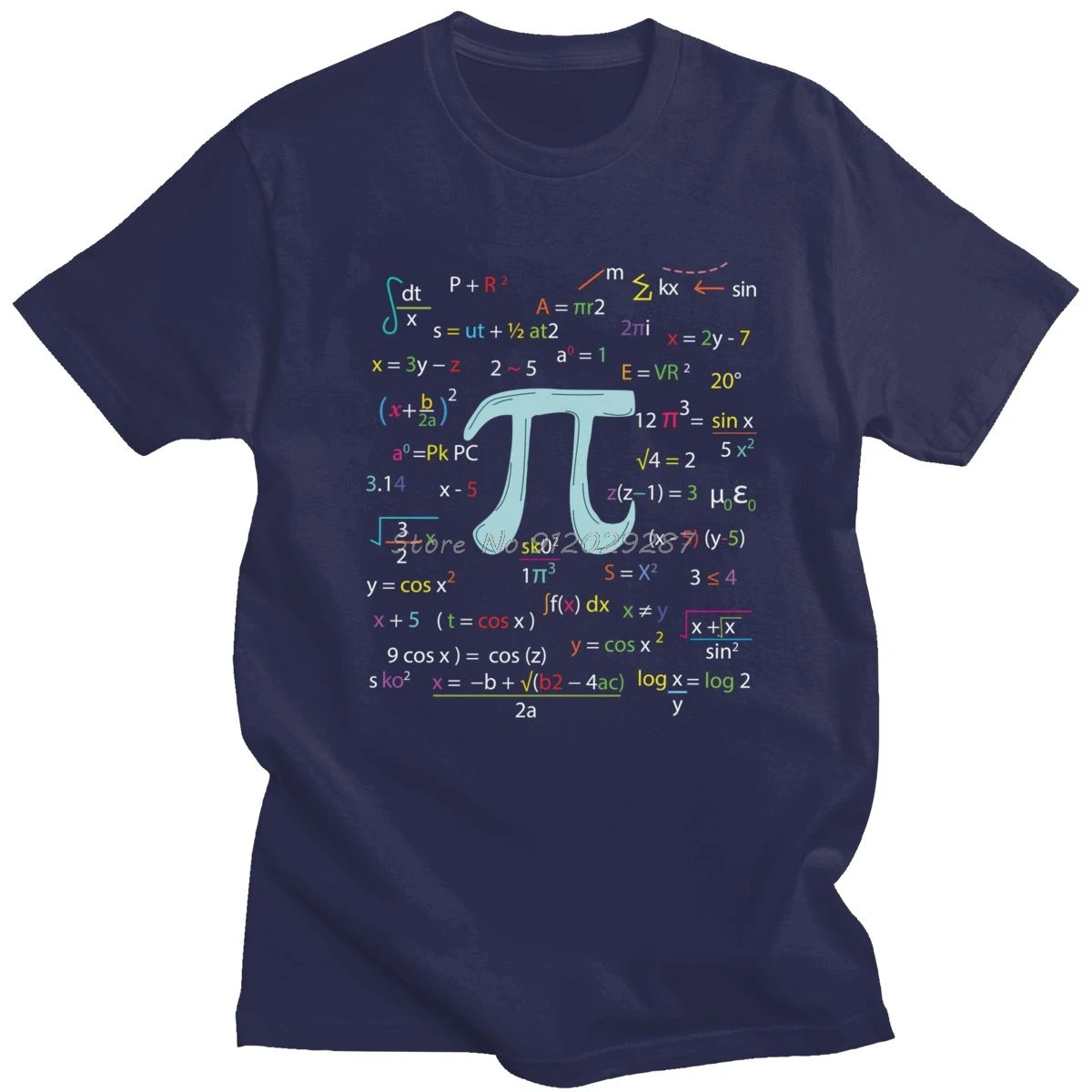 

Trendy Mens Pi Circle Number Formulas T-Shirt Short Sleeves Cotton Geek Nerd Tshirt Casual Algebra Math Lover Tee Shirt Clothing