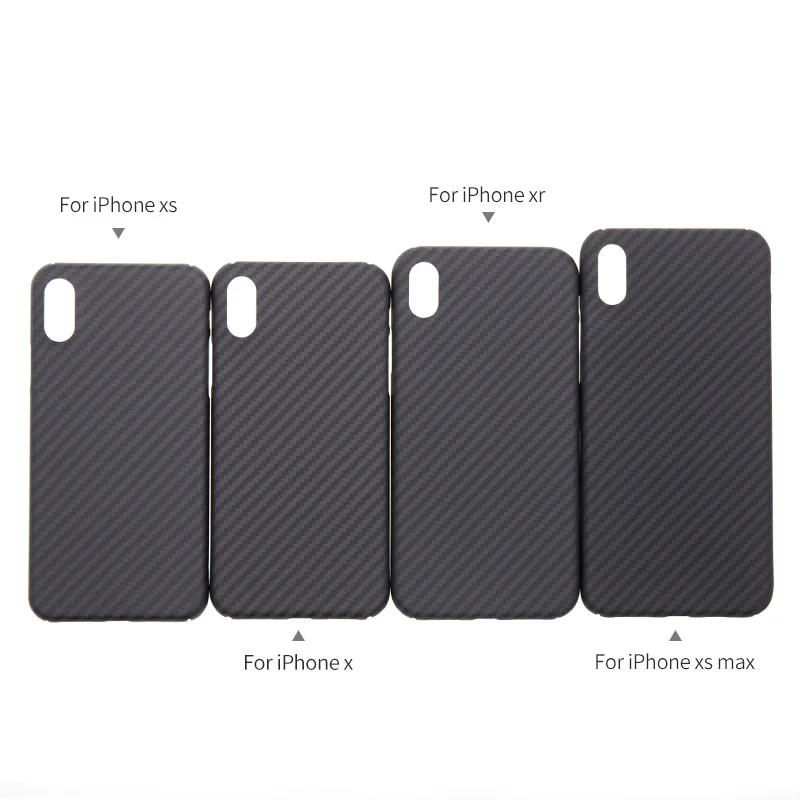 Luxury iPhone x xr xr xsmax Phone case Carbon Fiber Hard Phone Protection Cover Kevlar Lightweight Phone Cover accesorios iphone