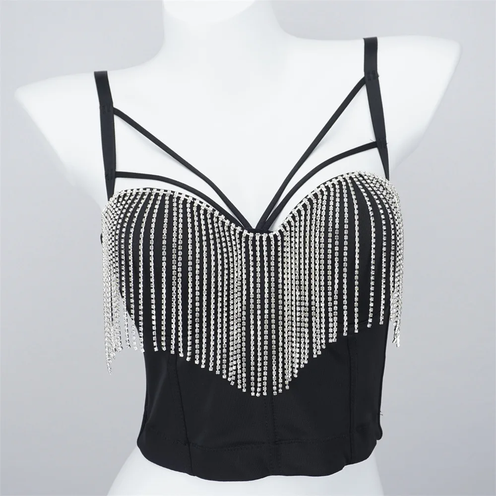 

Summer Black Crop Tops Ladies Shaper Ropa Mujer Sexy Party Bra Women Camis Club Corset Woman Clothing Shirt Bralette Blusas
