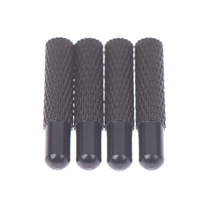 

4pcs/Set Black Seamless Painted Metal Tips Replacement Head Shoelace Aglets For Climbing Boot Accessories