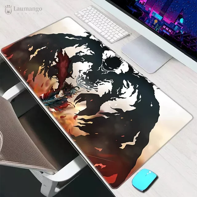 

Black Clover Mousepad Kawaii Gaming Accessories Keyboard Computer Desk Mat Anime Mouse Pad