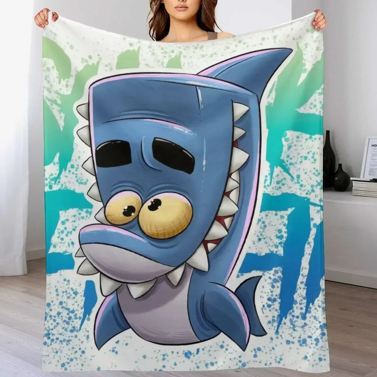 Одеяло с плавником акулы зооба плюшевые свободные рождественские подарки