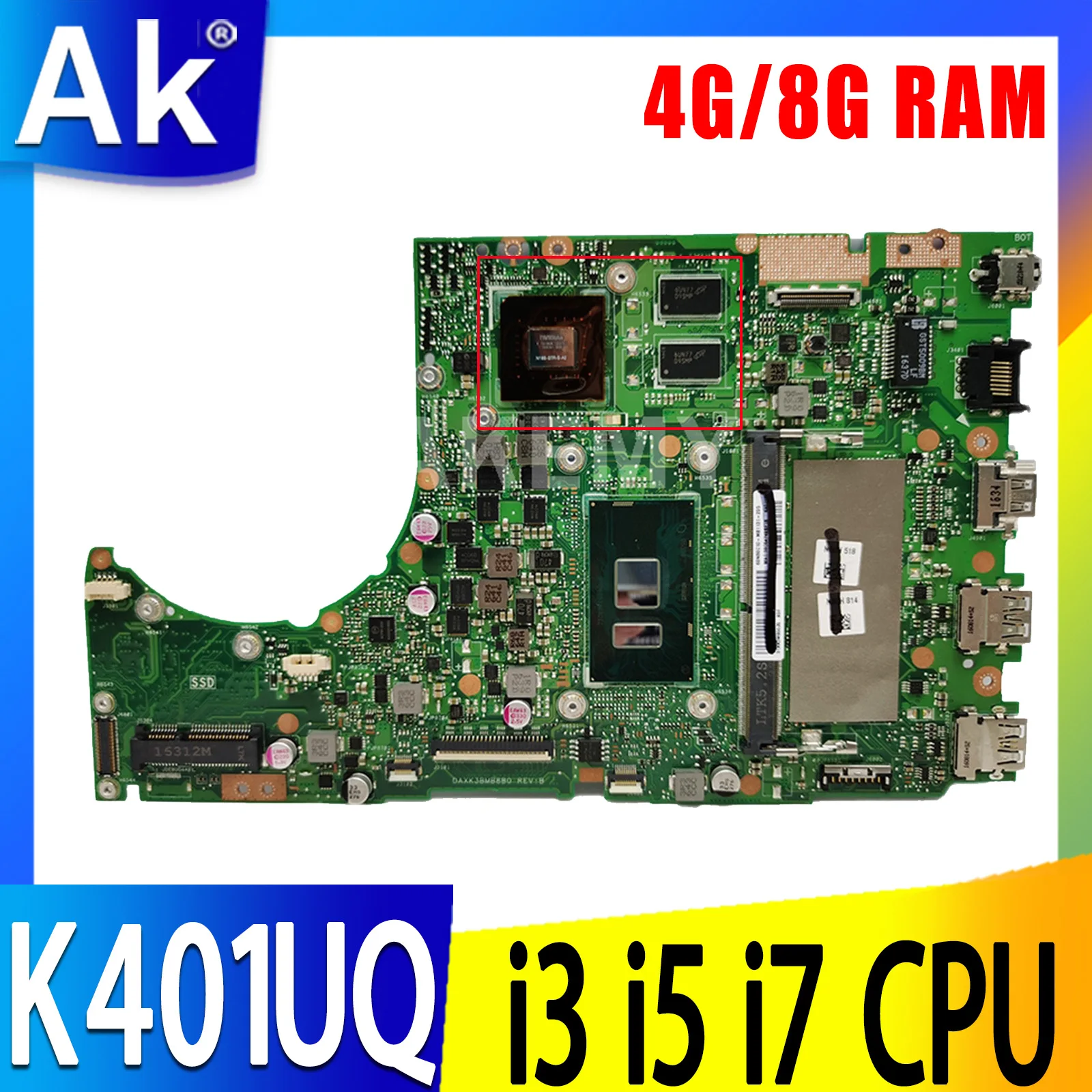     K401UQ V2G GPU I3 I5 I7 CPU 4  8    ASUS K401UB K401U A401U K401UQ K401UQK  