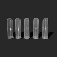 25pcsbag 50ml snap cap round bottom centrifugal tube transparent centrifuge tubes vials sample lab container